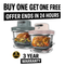 Crispi Pro 6-in-1 Glass Countertop Air Fryer