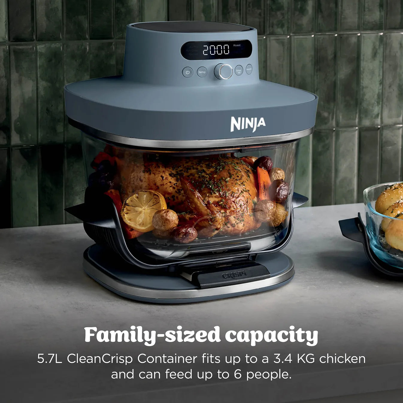 Crispi Pro 6-in-1 Glass Countertop Air Fryer